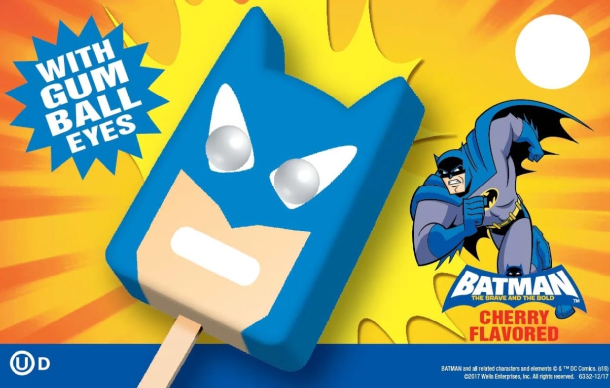 Blue Bunny Batman ice cream pop - Yazan ICE Cream