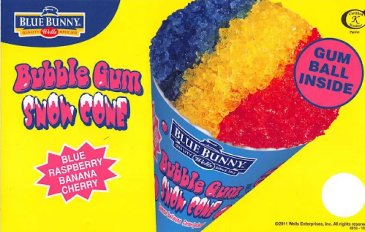 Blue Bunny - Bubble Gum Snow Cone - Yazan ICE Cream