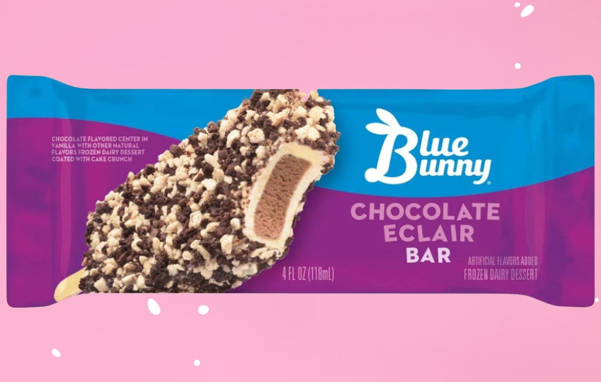 Blue Bunny - Chocolate Eclair Ice Cream Bar - Yazan ICE Cream