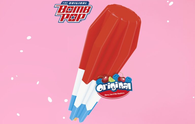 Bomb Pop The Original Cherry Lime - Blue Raspberry - Yazan ICE Cream